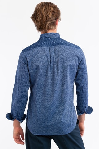 Camisa de ganga - Azul-escuro - Harmont & Blaine