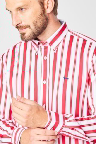 Camisa às riscas Vermelho e branco - Harmont & Blaine