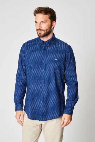 Camisa Azul-marinho e branco