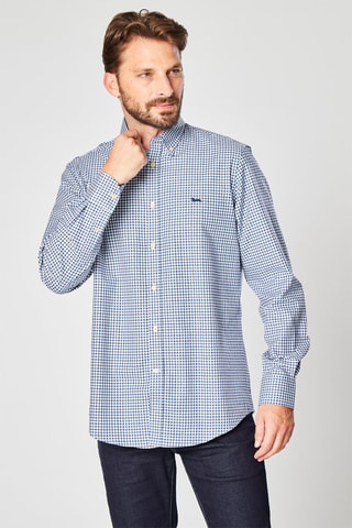 Camisa aos quadrados Azul