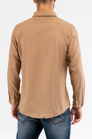 Camisa em linho - Castanho