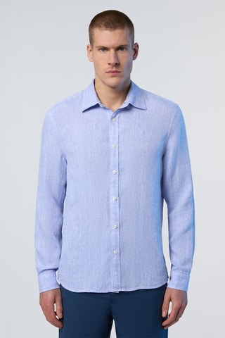 Camisa de linho - Azul