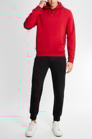 Sweat com capuz - Vermelho