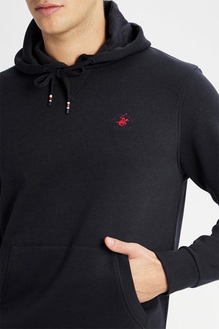 Sweat com capuz - Azul-noite