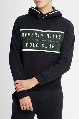 Sweat com capuz - Azul-noite