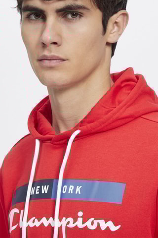 Sweat com capuz Vermelho