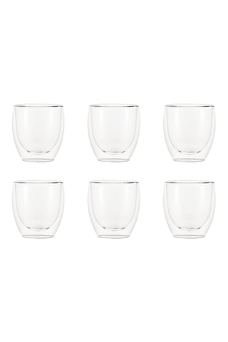 2 verres double paroi en verre borosilicate soufflé bouche Pavina - 25 cl