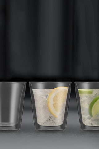 6 verres double paroi en verre borosilicate Canteen -  20 cl