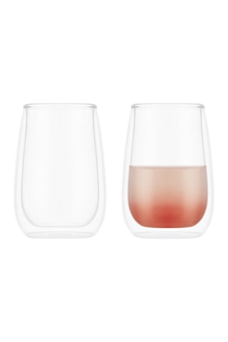 2 verres à spiritueux en verre borosilicate - 14 cl