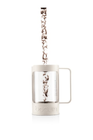 Cafeteira de pistão  Bean em aço inoxidável e vidro borossilicato 
1 l