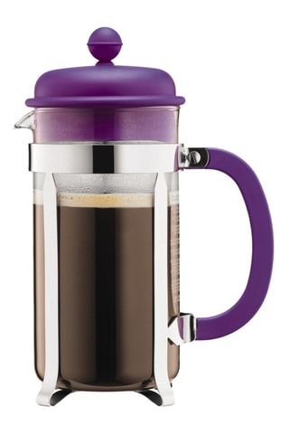 Cafeteira com pistão em aço inoxidável e vidro borossilicato Caffetiera - 1 l