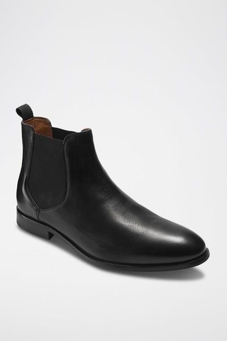 Bottines Chelsea en cuir Noir - Lazzareli