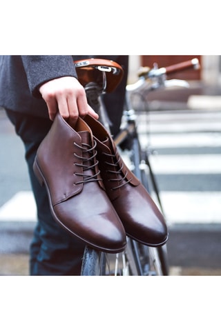 Boots en cuir Marron  - Arthur & Brooke