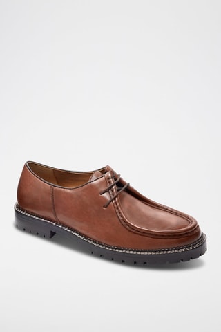 Derbys Roystom en cuir Camel - McFinlay