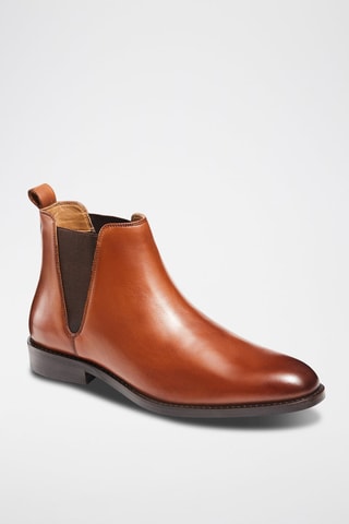 Bottines Chelsea en cuir Cameron Camel - Shepperd and Sons