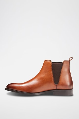 Bottines Chelsea en cuir Cameron Camel - Shepperd and Sons