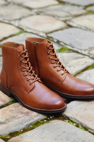 Bottines Jackson en cuir Camel - McFinlay