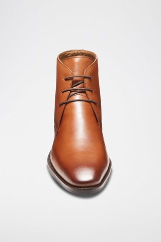 Boots en cuir Camel  - Guillemets