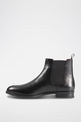 Bottines Chelsea en cuir Albert Noir - Arthur & Brooke