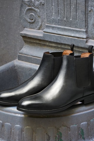 Bottines Chelsea en cuir Albert Noir - Arthur & Brooke