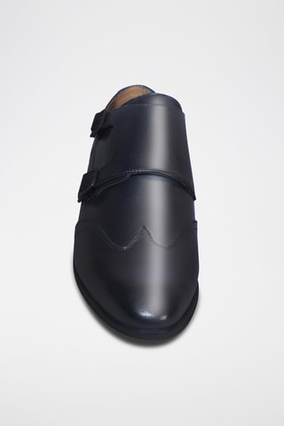 Derbys à boucles en cuir Germain - Noir - Eric Bonchamps