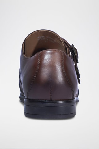 Derbys à boucles en cuir Germain - Marron - Eric Bonchamps