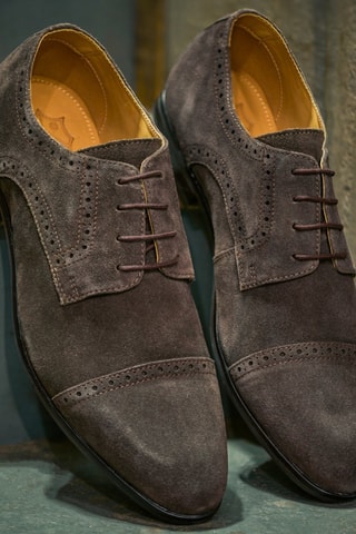 Derbys en nubuck Antoine - Marron - Eric Bonchamps