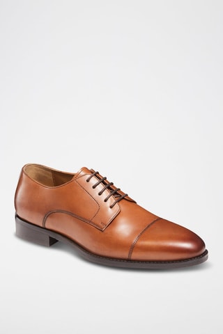 Derbys en cuir Kafka Camel - Guillemets