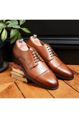 Derbys en cuir Kafka Camel - Guillemets