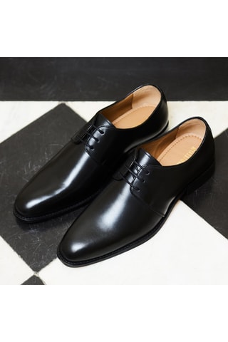 Derbys en cuir Christie Noir - Guillemets