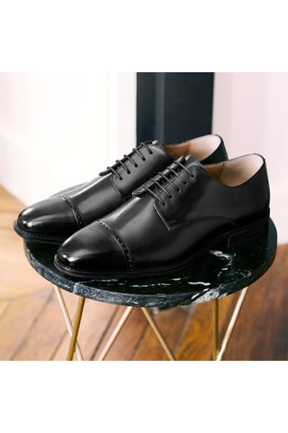 Derbys en cuir Edward Noir - Arthur & Brooke