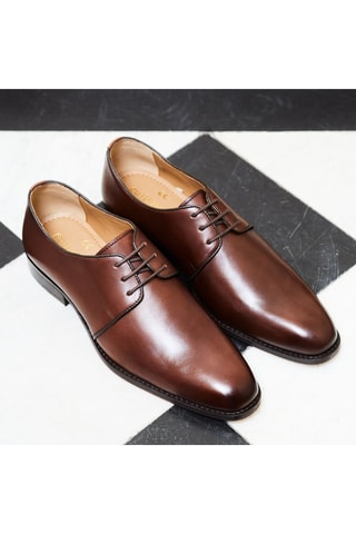 Derbys en cuir Christie Marron - Guillemets