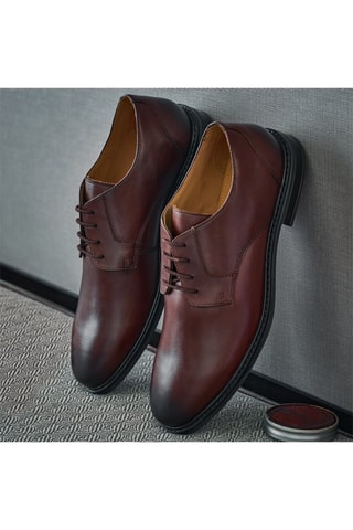 Derbys en cuir Amédée - Marron - Eric Bonchamps