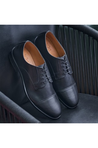 Derbys en cuir Désiré - Noir - Eric Bonchamps