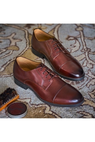 Derbys en cuir Désiré - Marron - Eric Bonchamps