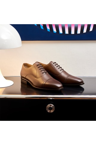 Richelieus en cuir Clarence - Marron - Leonarr x Swan