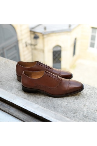 Richelieus en cuir François - Marron - La Maison du Chausseur