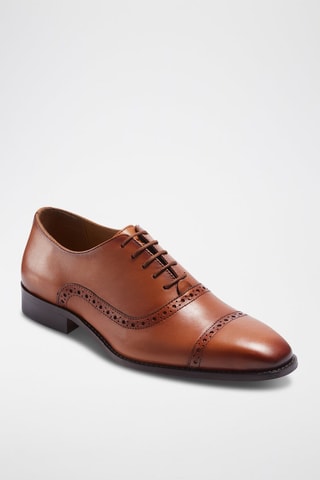 Richelieus en cuir François - Camel - La Maison du Chausseur