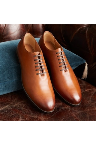 Richelieus en cuir John - Camel - Arthur & Brooke