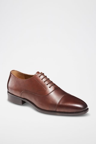 Richelieus en cuir Sand - Marron - Guillemets