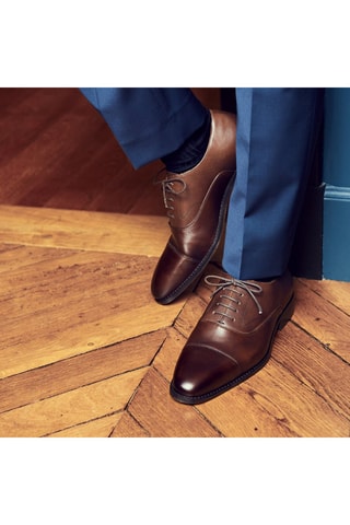 Richelieus en cuir Sand - Marron - Guillemets