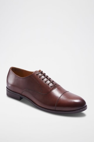 Richelieus en cuir Lewis Marron - Arthur & Brooke