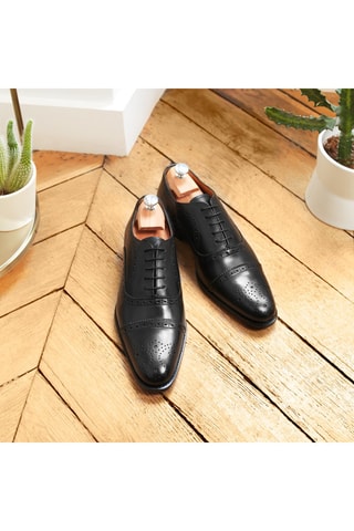 Richelieus en cuir Hugo Noir - LaZZareli