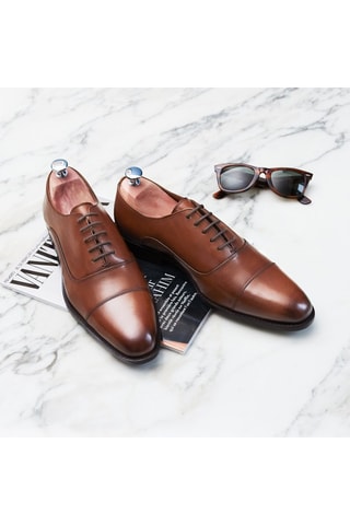 Richelieus en cuir Victorio Camel - LaZZareli