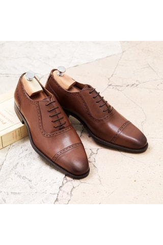 Richelieus en cuir William Marron - Arthur & Brooke