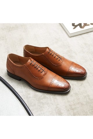 Richelieus en cuir Conon Camel - Arthur & Brooke