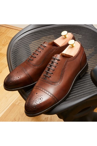 Richelieus en cuir Jack Marron - Arthur & Brooke