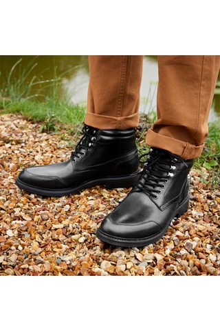 Boots en cuir Livio - Noir - Marco Bonelli