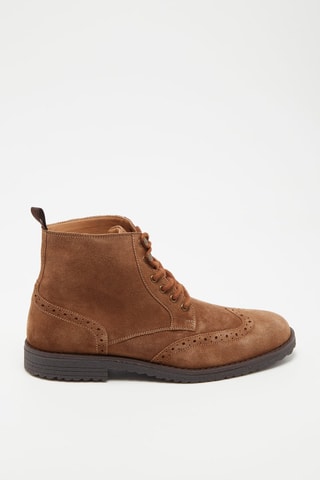 Boots en nubuck Luigi - Marron clair - Marco Bonelli