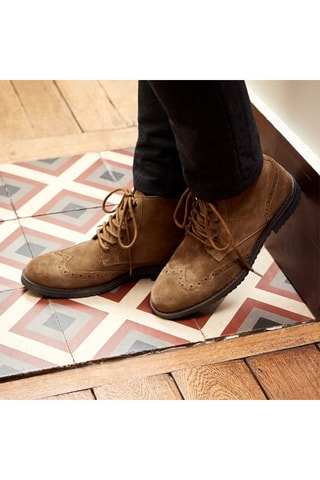 Boots en nubuck Luigi - Marron clair - Marco Bonelli